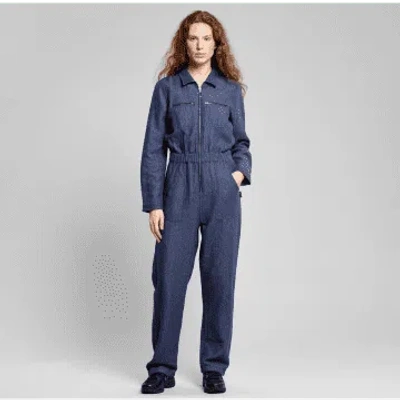 Dedicated Overall Hultsfred Hemp Navy In Blue