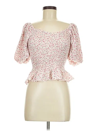 Pre-owned Dee Elly 3/4 Sleeve Blouse In Pink
