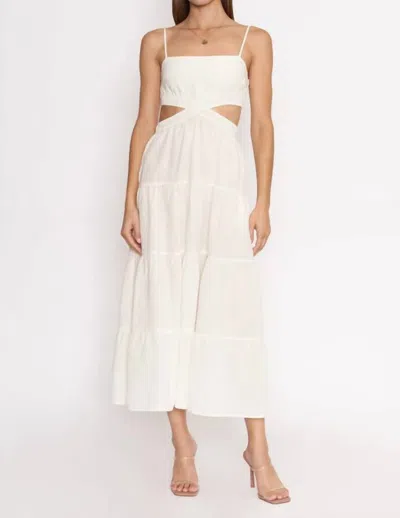 Dee Elly Beatrice Dress In White In Neutral