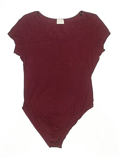Pre-owned Dee Elly Bodysuit In Burgundy