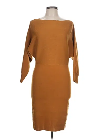 Pre-owned Dee Elly Casual Dress In Brown