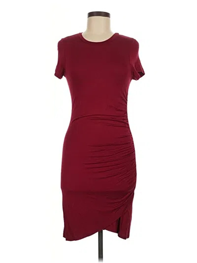 Pre-owned Dee Elly Casual Dress In Burgundy