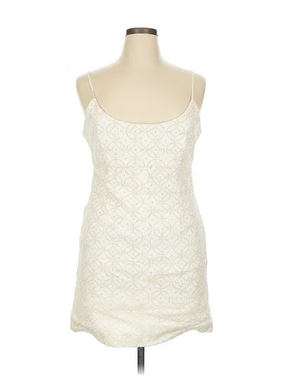 Pre-owned Dee Elly Casual Dress In White