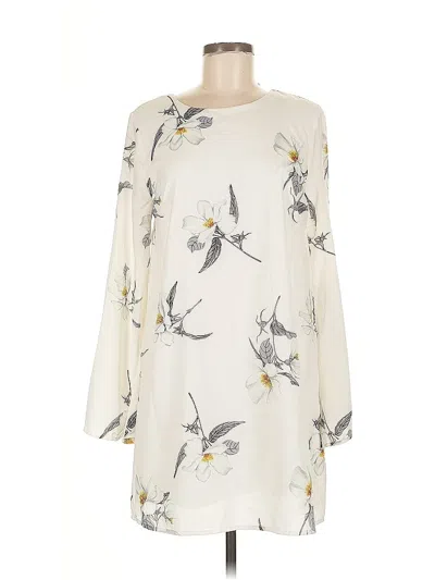 Pre-owned Dee Elly Casual Dress In White