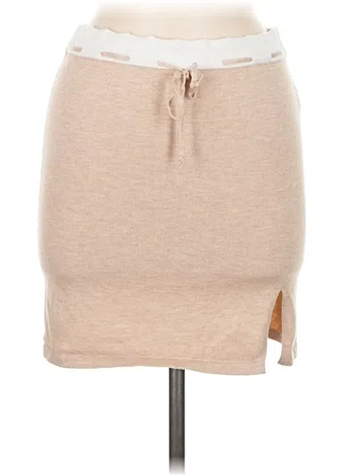 Pre-owned Dee Elly Casual Skirt In Tan