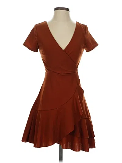 Pre-owned Dee Elly Cocktail Dress In Brown