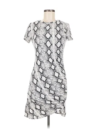 Pre-owned Dee Elly Cocktail Dress In Silver