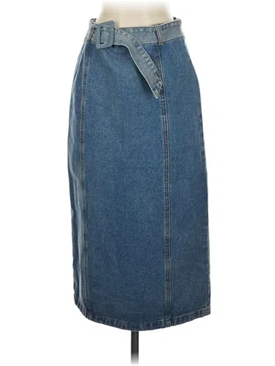 Pre-owned Dee Elly Denim Skirt In Blue