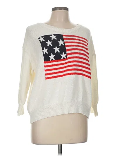 Pre-owned Dee Elly Pullover Sweater In White
