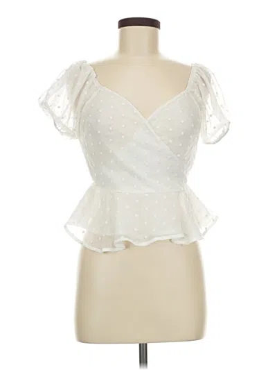 Pre-owned Dee Elly Sleeveless Blouse In Ivory