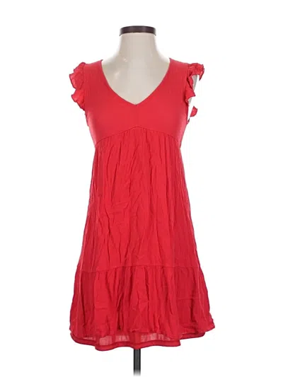Pre-owned Dee Elly Sleeveless Top Red Sweetheart Neckline Tops