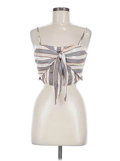 Pre-owned Dee Elly Tube Top Brown Strapless Neckline Tops