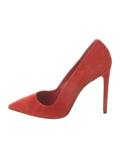 Pre-owned Dee Keller Suede Pumps In Red