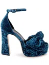 Dee Ocleppo Benton Ankle Strap Platform Sandal In Blau