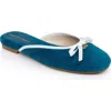 Dee Ocleppo Athens Terry-cloth Mules In Teal