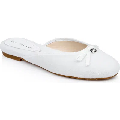 Dee Ocleppo Athens Terry-cloth Mules In White
