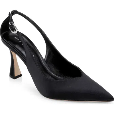 Dee Ocleppo Austin Pumps In Black Satin