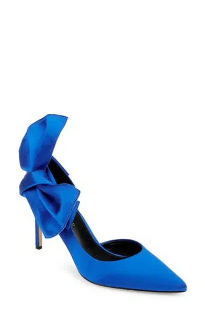 Dee Ocleppo Belmont Pumps In Sapphire Satin