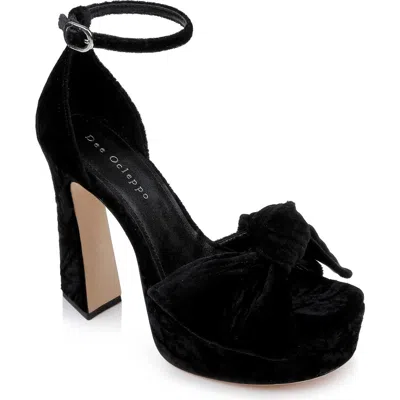 Dee Ocleppo Benton Ankle Strap Platform Sandal In Black