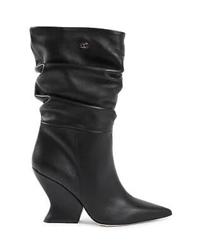 Pre-owned Dee Ocleppo Black Point Toe Wedge Boots -size 35