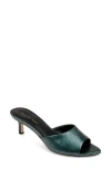 Dee Ocleppo Bogota Pointed Toe Slide Sandal In Moss Leather