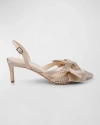 Dee Ocleppo Brazil Satin Slingback Pumps In Neutrals