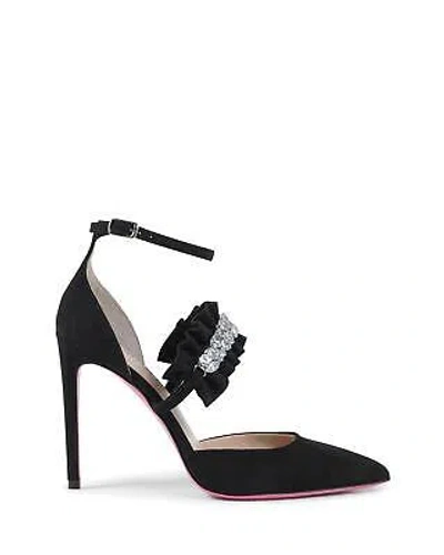 Pre-owned Dee Ocleppo Brilliant Black Ankle Strap Pump - Pumps & Heels -size 39