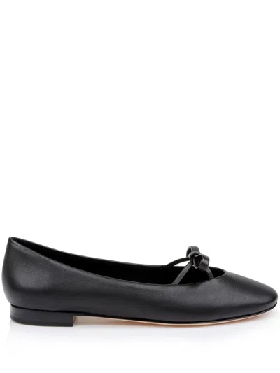 Dee Ocleppo Dixon Mary Jane Ballet Flat In Black Leather