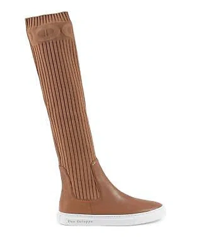 Pre-owned Dee Ocleppo Elastic Leather Trainer Boot - Boots - Tan -size 41 In Brown