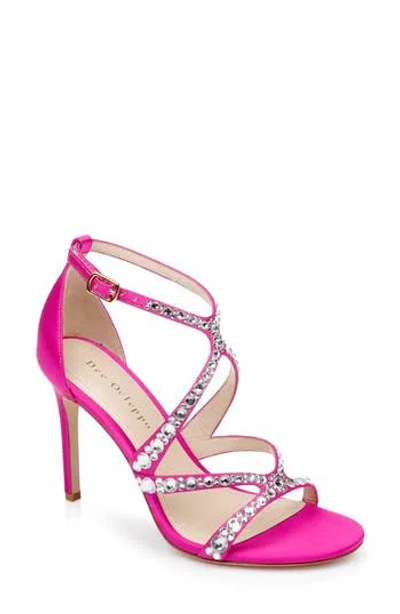 Dee Ocleppo Fiji Strappy Sandal In Pink Satin
