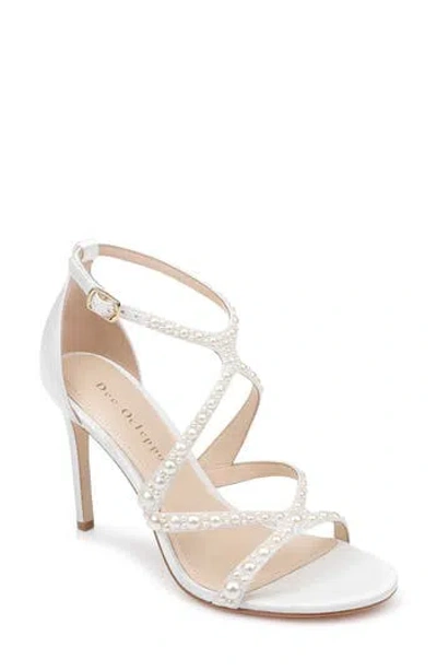 Dee Ocleppo Fiji Strappy Sandal In White Satin