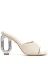Dee Ocleppo Ibiza 85mm Leather Sandals In Neutrals