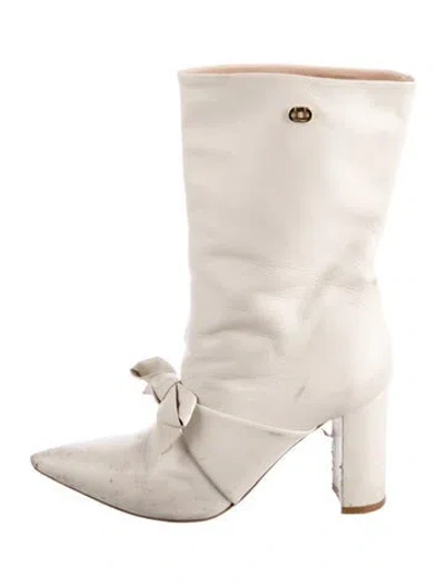 Pre-owned Dee Ocleppo Leather Boots In Neutral