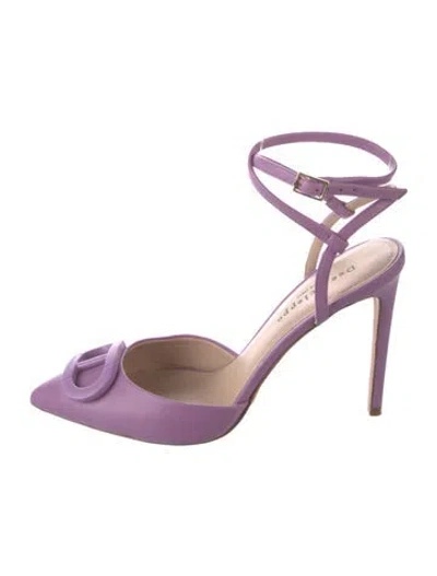 Pre-owned Dee Ocleppo Leather Pumps In Purple