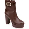 Dee Ocleppo Mel Platform Boot In Chocolate Leather