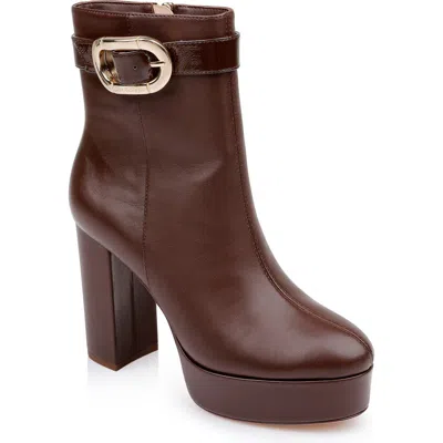 Dee Ocleppo Mel Platform Boot In Chocolate Leather
