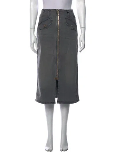 Pre-owned Dee Ocleppo Midi Length Skirt W/ Tags In Grey