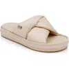 Dee Ocleppo Milan Leather Slides In Oat Leather