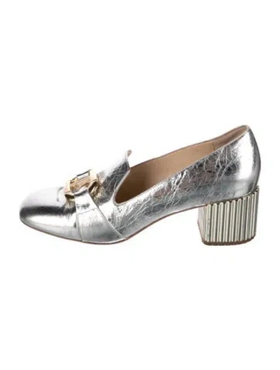 Pre-owned Dee Ocleppo Patent Leather Pumps In Silver