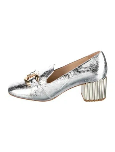 Pre-owned Dee Ocleppo Patent Leather Pumps In Silver