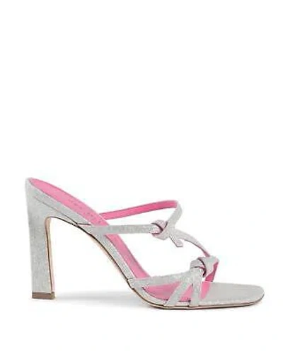 Pre-owned Dee Ocleppo Platinum Weave High Heel Sandal - Sandals -size 39.5