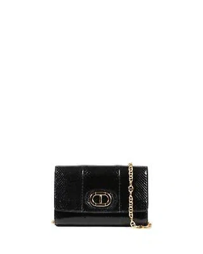 Pre-owned Dee Ocleppo Python Chain Strap Clutch - Clutch Bags - Black -size One Size