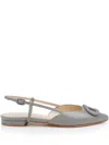 Dee Ocleppo Rome Pointed Toe Slingback Sandal In Grey