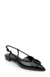 Dee Ocleppo Rome Pointed Toe Slingback Sandal In Black