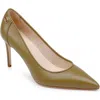 Dee Ocleppo Santorini Leather Stiletto Pumps In Moss