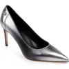Dee Ocleppo Santorini Pointed Toe Pump In Silver/multi