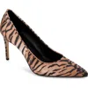 Dee Ocleppo Santorini Pointed Toe Pump In Tiger Print