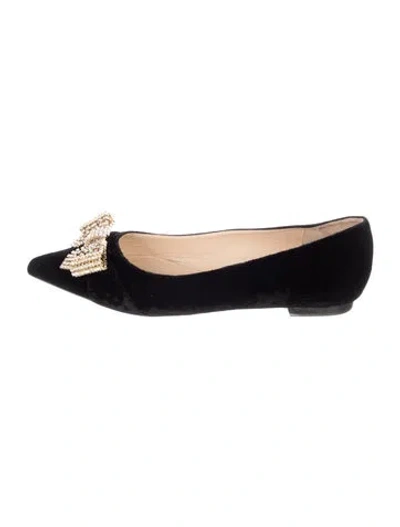 Pre-owned Dee Ocleppo Suede Ballet Flats In Blue
