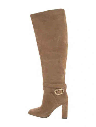 Pre-owned Dee Ocleppo Suede Boots In Brown