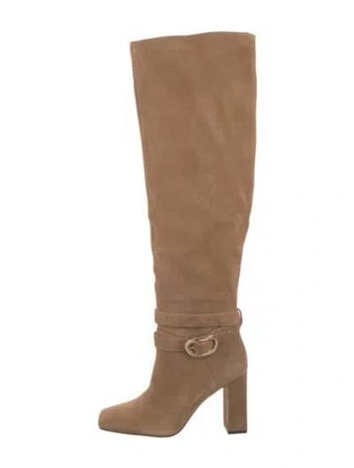Pre-owned Dee Ocleppo Suede Boots In Neutral